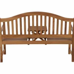 Gartenbank 'Pisa' 3-Sitzer Akazienholz braun 150 x 104 x 66 cm