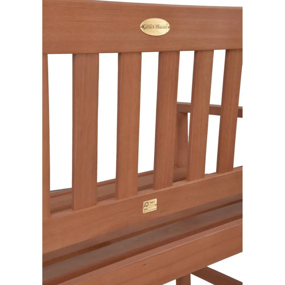 Gartenbank 'Promotion' 2-Sitzer Eukalyptusholz braun 110 x 86 x 56,5 cm