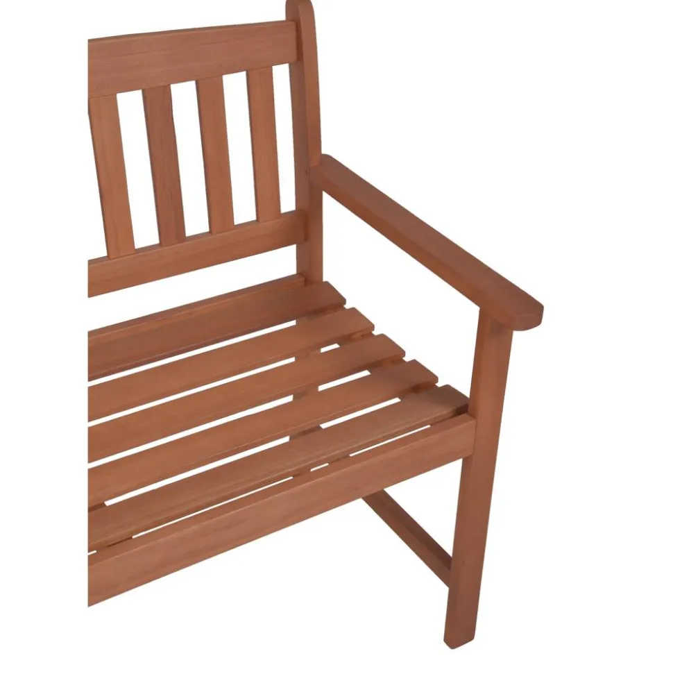 Gartenbank 'Promotion' 2-Sitzer Eukalyptusholz braun 110 x 86 x 56,5 cm