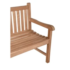Gartenbank 'Solo' 2-Sitzer Teakholz braun 63 x 93 x 122 cm