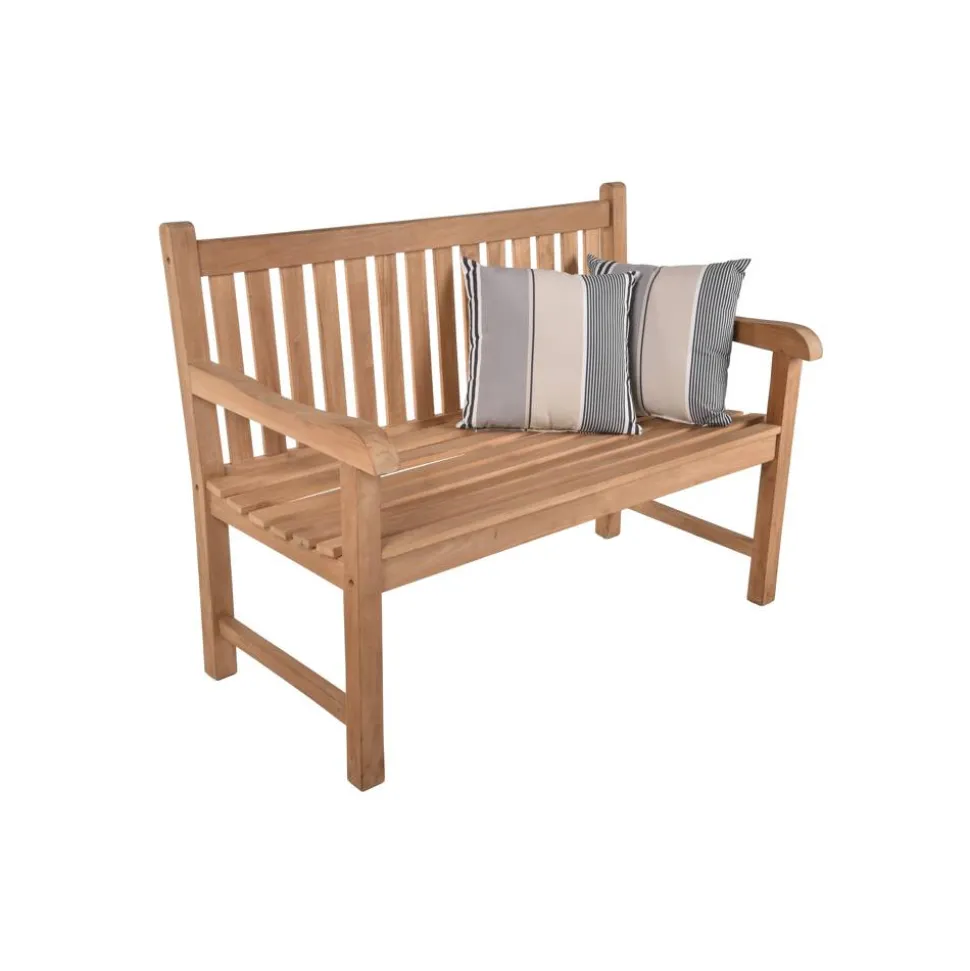 Gartenbank 'Solo' 2-Sitzer Teakholz braun 63 x 93 x 122 cm