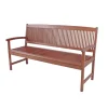 Gartenbank 'Stockholm' 3-Sitzer Eukalyptusholz braun 59 x 90 x 157 cm