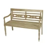 Gartenbank 'Sumatra' 2-Sitzer Teakholz braun 120 x 86 x 55 cm