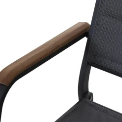 Gartenbank 'Tesoro' 2-Sitzer Aluminium grau 138,5 x 97 x 67 cm