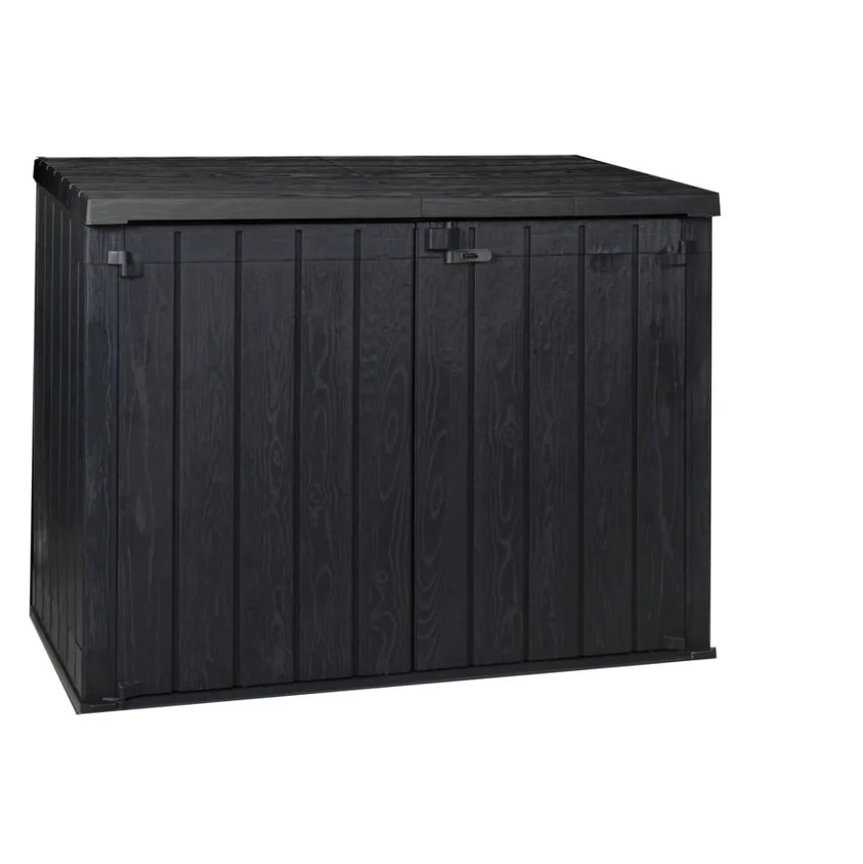 Gartenbox 'Stora Way Plus 2' Polypropylen anthrazit 178 x 140 x 109 cm