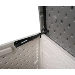 Gartenbox 'Alba' 380 l Kunststoff cremefarben 128 x 63 x 64 cm