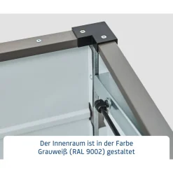 Gartenbox 'Euroline' Stahl/Metall 136 x 72,5 x 67,2 cm