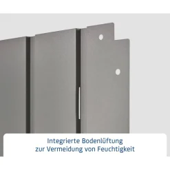 Gartenbox 'Euroline' Stahl/Metall 136 x 72,5 x 67,2 cm