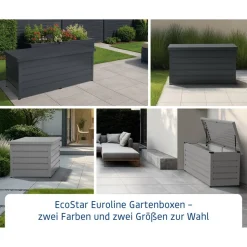 Gartenbox 'Euroline' Stahl/Metall 136 x 72,5 x 67,2 cm
