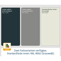 Gartenbox 'Euroline' Stahl/Metall 166 x 72,5 x 87,2 cm