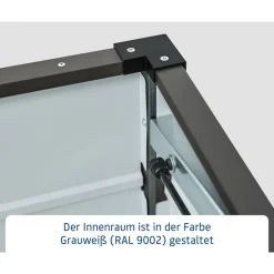 Gartenbox 'Euroline' Stahl/Metall 166 x 72,5 x 87,2 cm