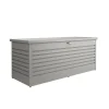 Gartenbox 'FreizeitBox 200' Stahl grau 201 x 83 x 79 cm