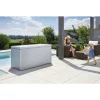 Gartenbox 'LoungeBox 160' Stahl silbern 160 x 83,5 x 70 cm