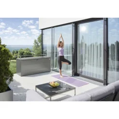 Gartenbox 'StyleBox 170' Stahl grau 170 x 81 x 70 cm