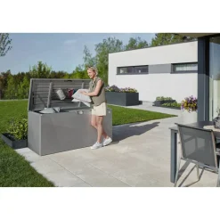 Gartenbox 'StyleBox 170' Stahl grau 170 x 81 x 70 cm