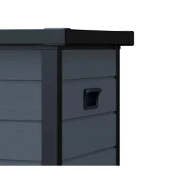 Gartenbox XXL 'Silva' 570 l Kunststoff anthrazit 150 x 74 x 66 cm