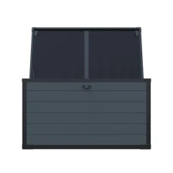 Gartenbox XXL 'Silva' 570 l Kunststoff anthrazit 150 x 74 x 66 cm