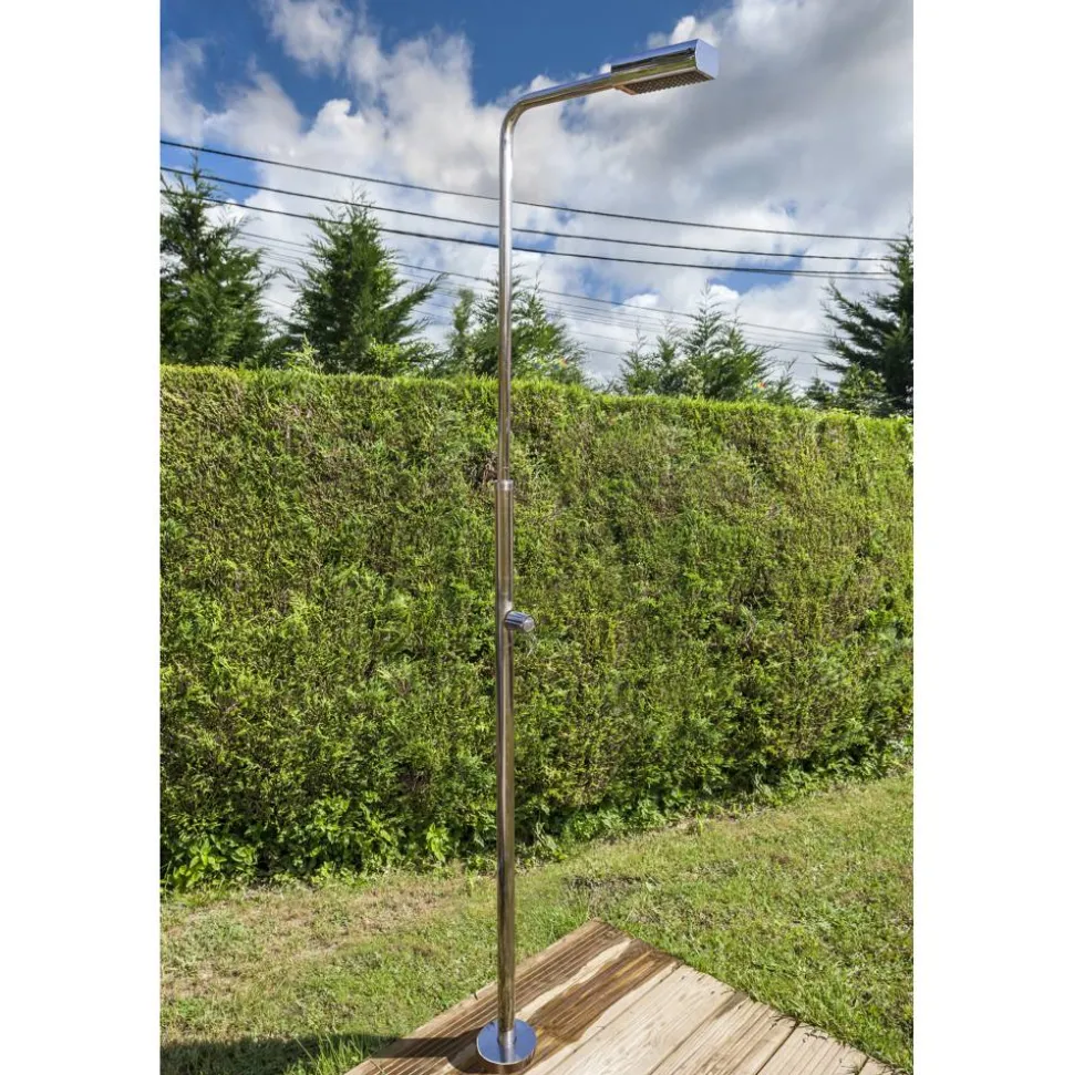 Gartendusche Edelstahl Ø 4,3 x 216 cm
