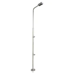 Gartendusche edelstahlfarben 216 cm