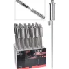 Gartenfackel Edelstahl silber 115 cm