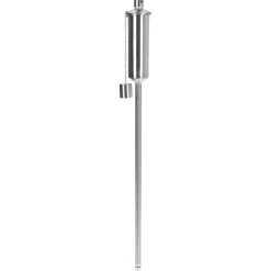Gartenfackel Edelstahl silber 115 cm