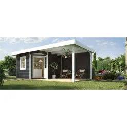 Gartenhaus '213 B+' 533 x 238 cm, anthrazit