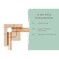 Gartenhaus 'Agil' Fichtenholz naturbelassen 212 x 219 x 214 cm