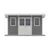 Gartenhaus 'Ausführung L' WPC mit Flachdach anthrazit 100 % FSC®-zertifiziert