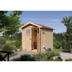 Gartenhaus 'Kolle 3' Fichtenholz naturbelassen 180 x 184 x 222 cm