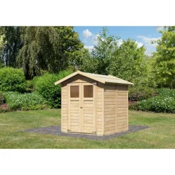 Gartenhaus 'Kolle 3' Fichtenholz naturbelassen 180 x 184 x 222 cm