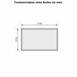 Gartenhaus 'Kolle 1' Fichtenholz naturbelassen 180 x 123 x 222 cm