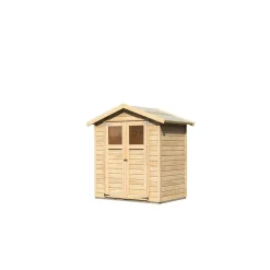 Gartenhaus 'Kolle 1' Fichtenholz naturbelassen 180 x 123 x 222 cm