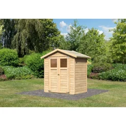 Gartenhaus 'Kolle 1' Fichtenholz naturbelassen 180 x 123 x 222 cm