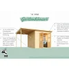 Gartenhaus 'Kolle 0' Fichtenholz naturbelassen ECO standard 180 x 93 x 222 cm