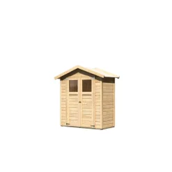 Gartenhaus 'Kolle 0' Fichtenholz naturbelassen ECO standard 180 x 93 x 222 cm