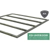 Gartenhaus 'Mylau 7' mit Anbaudach 600 x 304 x 250 cm naturfarben
