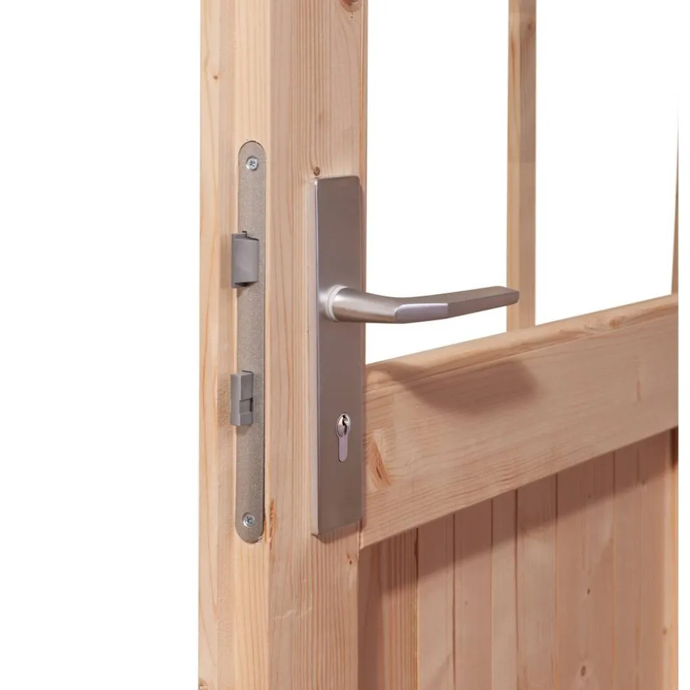 Gartenhaus 'Mylau 3' mit Anbaudach 480 x 244 x 242 cm naturfarben