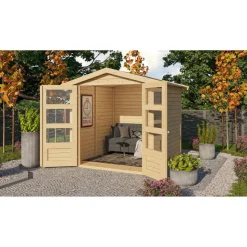 Gartenhaus 'Schierke 2' naturfarben 186 x 186 x 210 cm