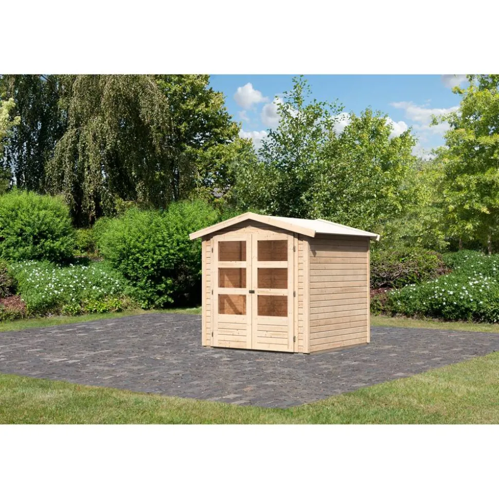Gartenhaus 'Schierke 2' naturfarben 186 x 186 x 210 cm