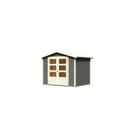 Gartenhaus 'Schierke 3' terragrau 246 x 186 x 209 cm