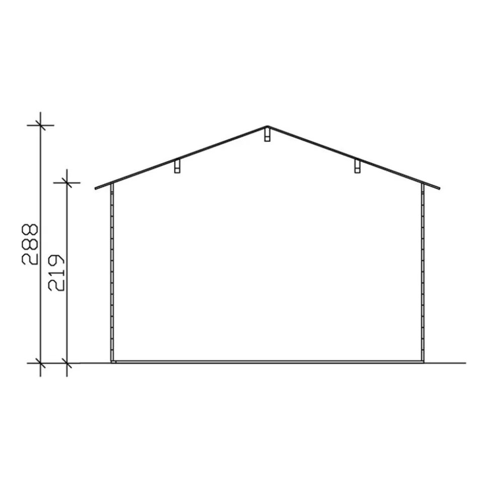 Gartenhaus 'Tilburg' 613 x 380 cm schiefergrau