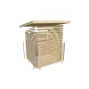Gartenhaus-Set 'Betola 3' naturbelassen mit Anbauschrank 342 x 211 x 238 cm