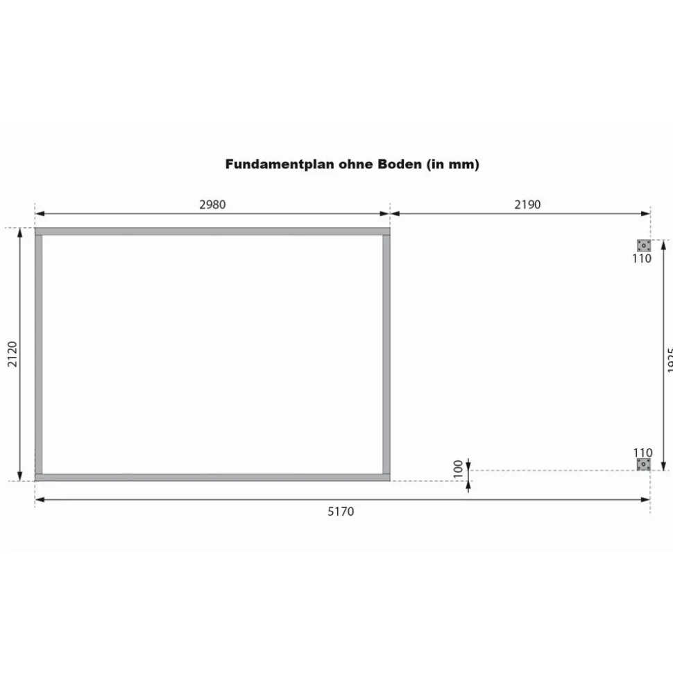 Gartenhaus-Set 'Komet 4 D' Fichtenholz wassergrau / graualuminium mit Anbaudach 2,35 m breit 514,5 x 209 x 213,5 cm