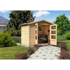 Gartenhaus-Set 'Mana' naturbelassen 272 x 209 x 282 cm