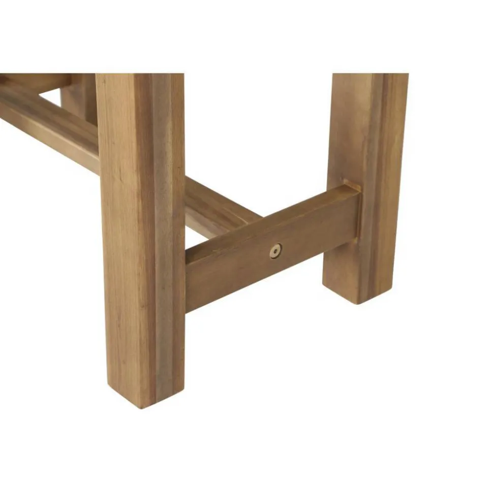 Gartenhocker 'Falun' Akazienholz braun 50 x 45 x 33 cm