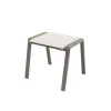 Gartenhocker 'Mia' stapelbar Aluminium taupe 58,5 x 45 x 45 cm