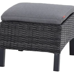 Gartenhocker 'Taranto' Aluminium blau/grau 54 x 40 x 50 cm