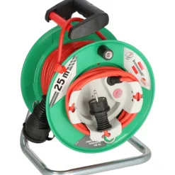 Gartenkabeltrommel H05VV-F3G1.5 grün/rot 23 + 2 m