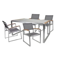 Gartenmöbelset 'Ava' für 4 Personen Aluminium