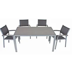 Gartenmöbelset 'Grace' für 4 Personen Aluminium